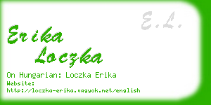 erika loczka business card